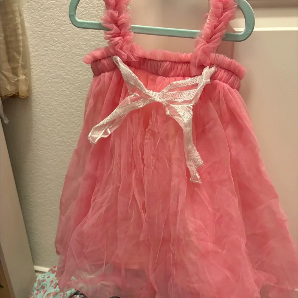 Pink Ruffled Dress Wild + Rae - Picture 2 of 4